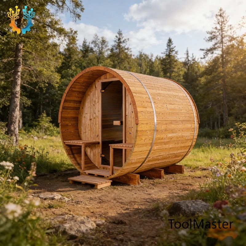 Wellness Resort Spa - 【2026】Premium Gebrande Vuren Stoomsauna | 240x180x190cm