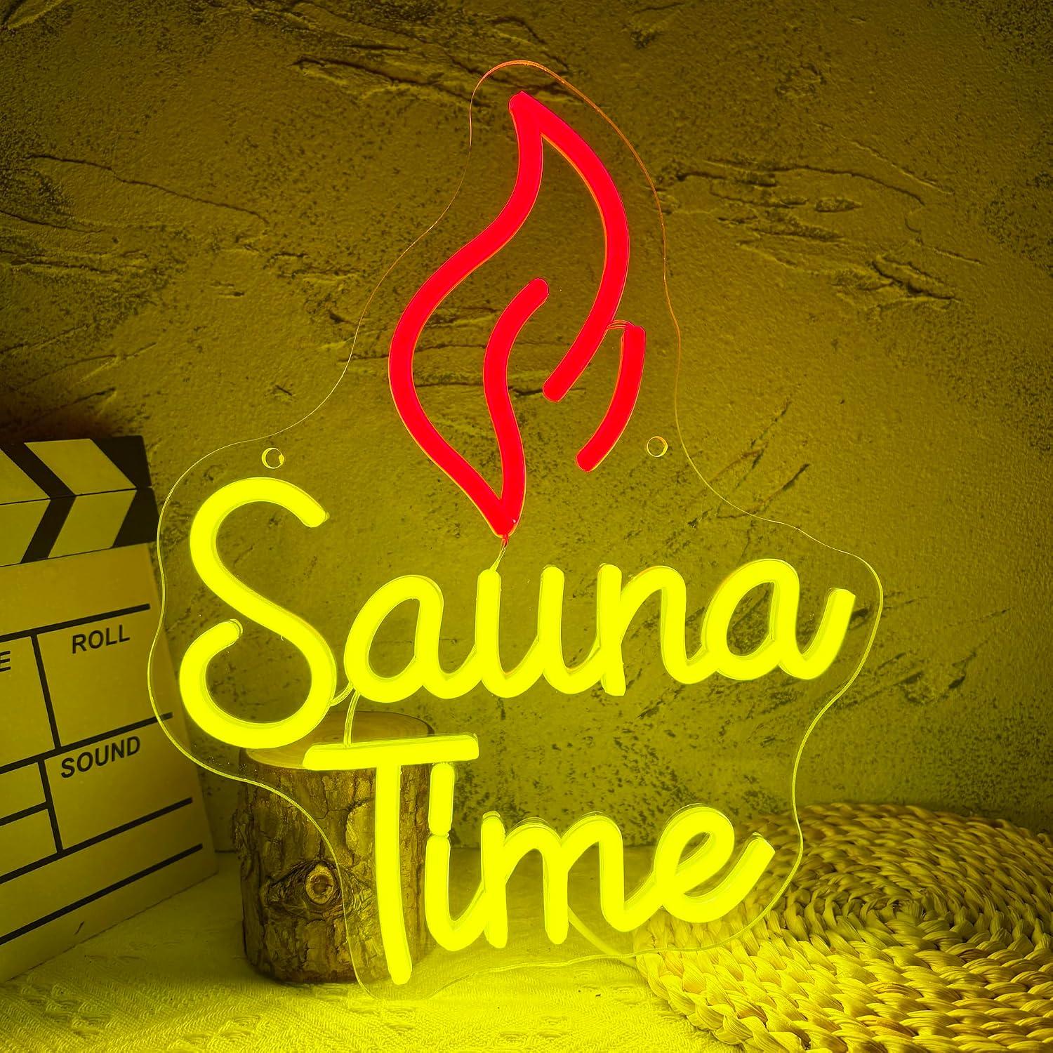 Sauna Tijd Neonbord USB Dimbar - Spa Wellness Gym recensie en prijs