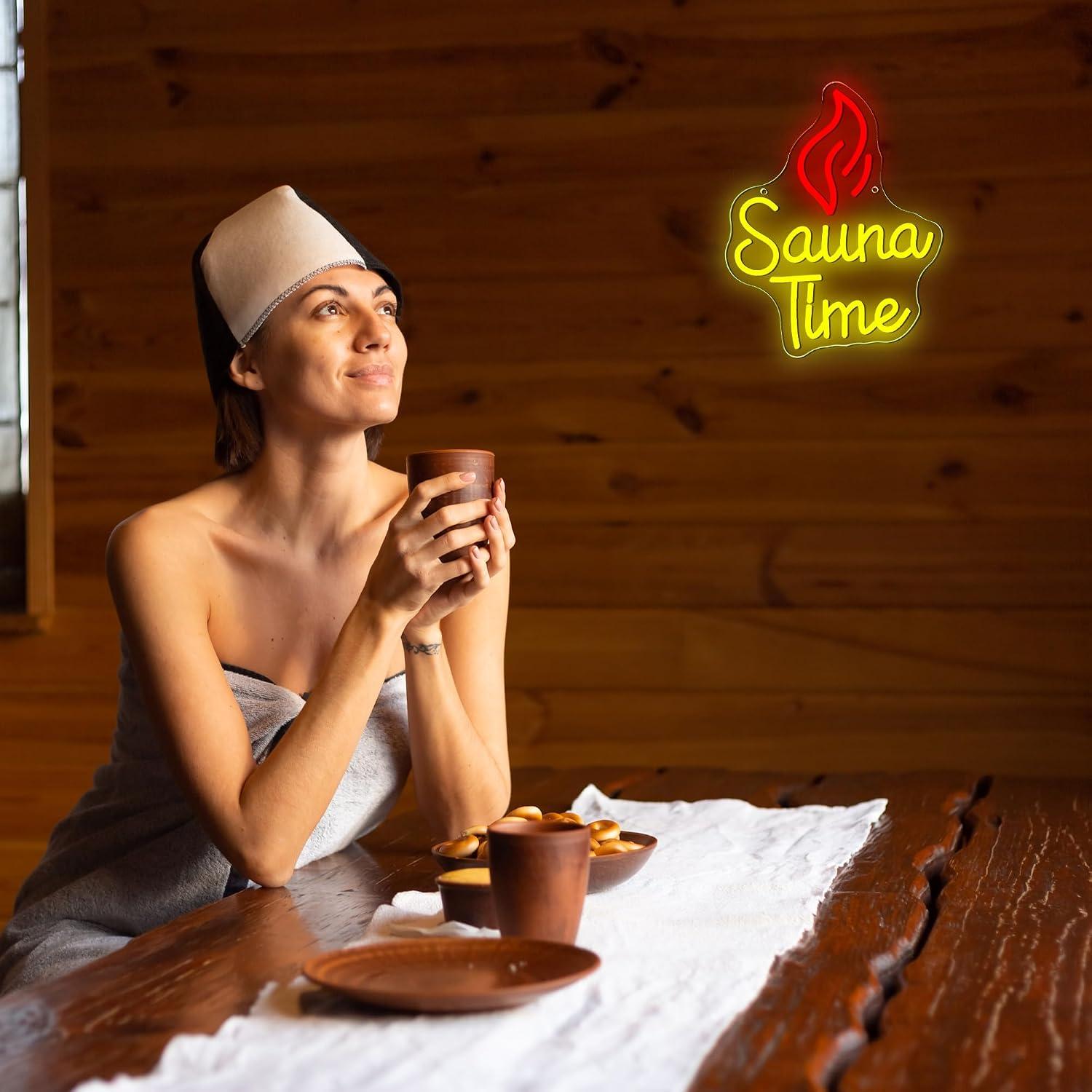 Sauna Tijd Neonbord USB Dimbar - Spa Wellness Gym recensie en prijs